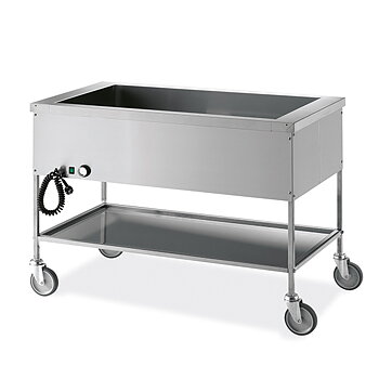 Bain-marie vagn med 1 ho 3x gn 1/1 h=200 mm