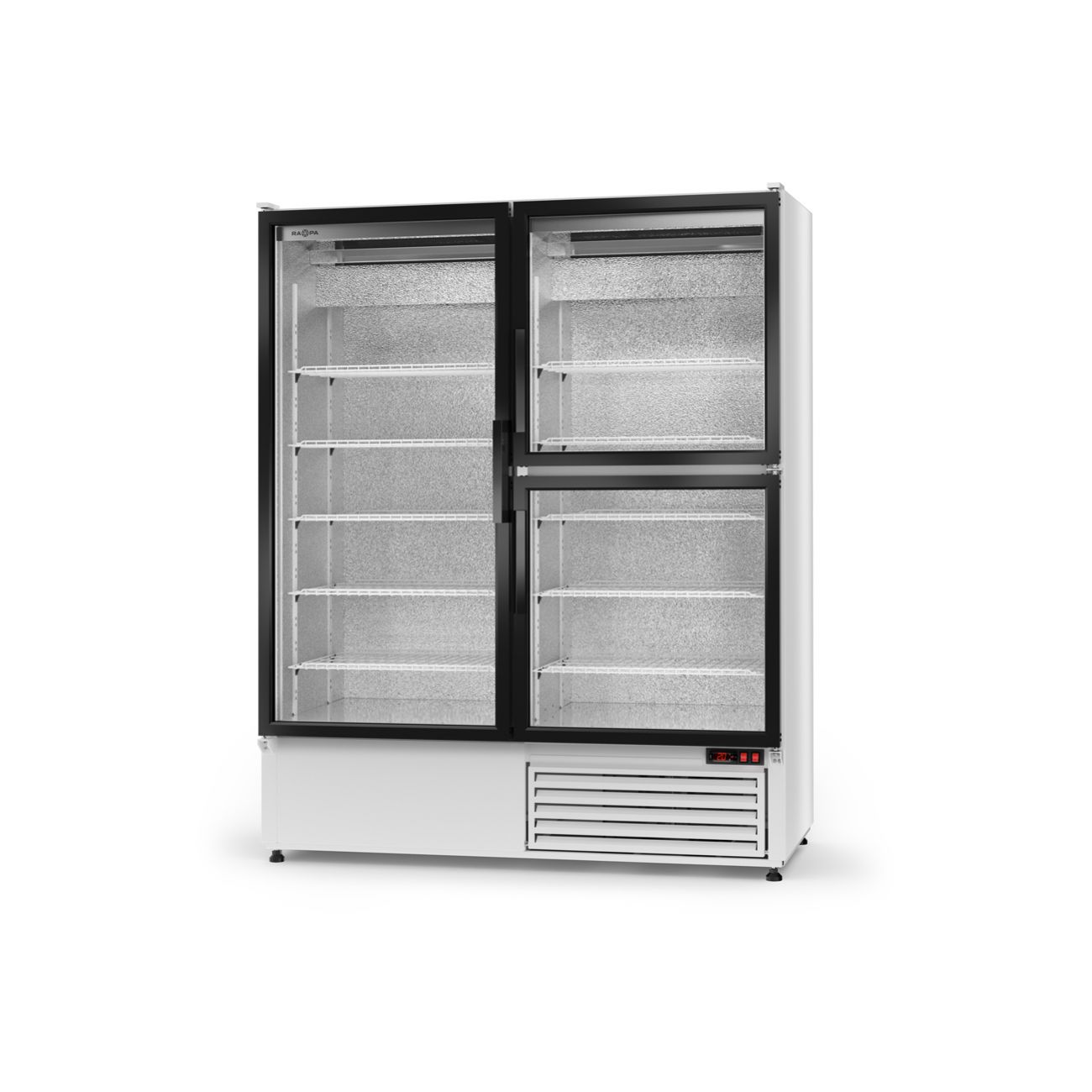 Kylskåp, standard model S/3D, bottom mounted unit, + 1°C / + 10°C, kylmedel R-290, 1400x720 mm