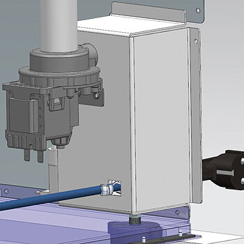 Dain pump för ice makers