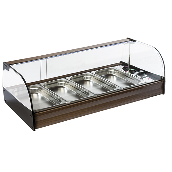 Uppvärmd display, bänkenhet, 4x gn 1/3 h=40 mm