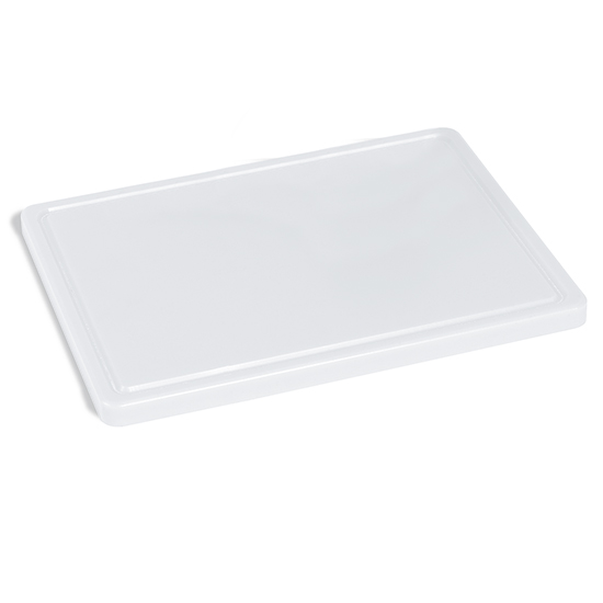 Skärbräda för cheese med avrinningsspår, 400x300 mm - white färged - 2