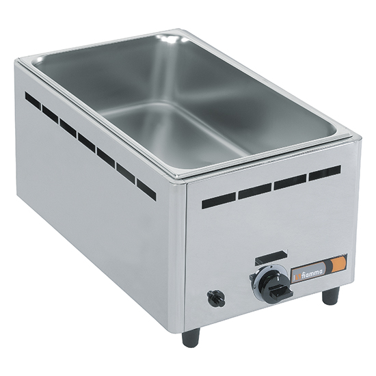 Gas bain-marie, bänkenhet, 1 skål gn h=150 mm - 3