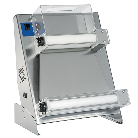 Degkavlarmaskin med 2 parallel kavlar för pizzor ø 260-450 mm