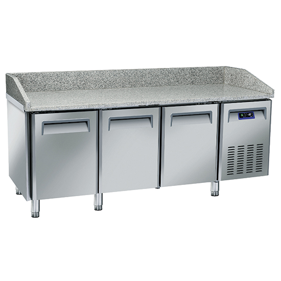 Pizzabord 2025 mm med 3 dörrar 600x400 mm
