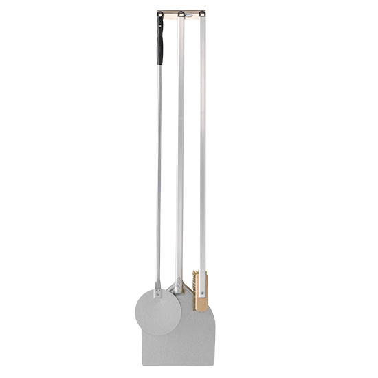 set pizzeria composed Av squared Spade 320 mm, Rund Spade 200 mm, Borste Och wall support