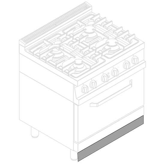 Sockel för 800 mm module