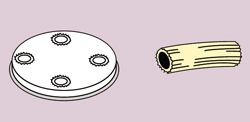 Stencil "maccheroni" ø 8,5 mm för cbf0001