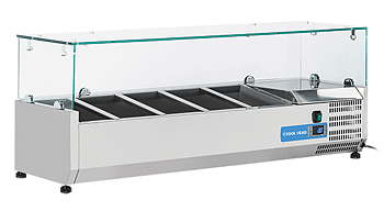 Kyldisk för pizzabänk +2°/+8°C kylmedium R600a, 5xGN1/4, 1200x335x440mm