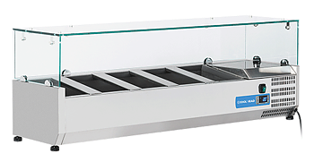 Kyldisk för pizzabänk +2°/+8°C kylmedium R600a, 5xGN1/4, 1300x335x440mm