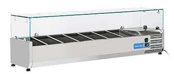 Kyldisk för pizzabänk +2°/+8°C kylmedium R600a, 7xGN1/4, 1500x335x440mm