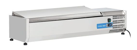 Kyldisk för pizzabänk +2°/+8°C kylmedium R600a, 5xGN1/4, 1200x335x281mm