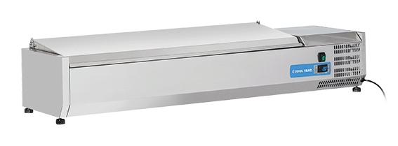 Kyldisk för pizzabänk +2°/+8°C kylmedium R600a, 6xGN1/4, 1400x335x281mm