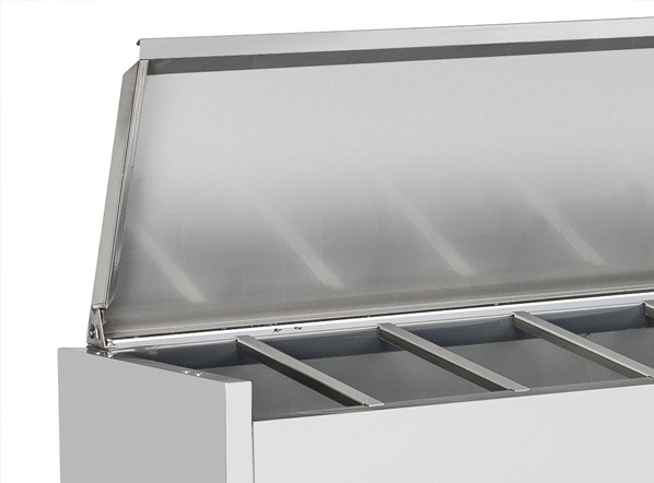 Kyldisk för pizzabänk +2°/+8°C kylmedium R600a, 8xGN1/4, 1800x335x281mm - 3