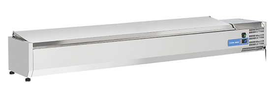 Kyldisk för pizzabänk +2°/+8°C kylmedium R600a, 10xGN1/4, 2000x335x281mm