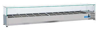 Kyldisk för pizzabänk +2°/+8°C kylmedium R600a, 12xGN1/3, 2500x395x440mm