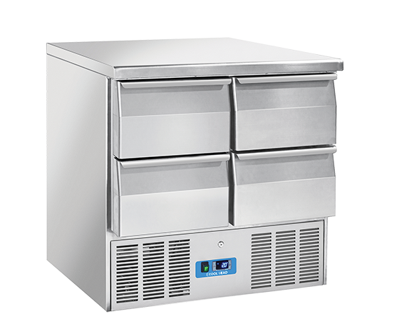 Saladette 0°/+8°C kylmedium R600a, 900x700x880mm