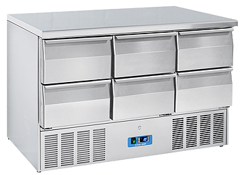Saladette 0°/+8°C kylmedium R290, 1365x700x880mm