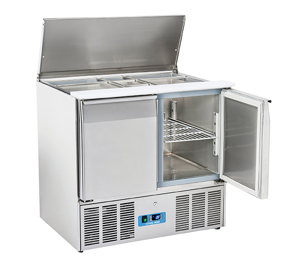 Saladette 0°/+8°C kylmedium R600a, 900x700x883mm
