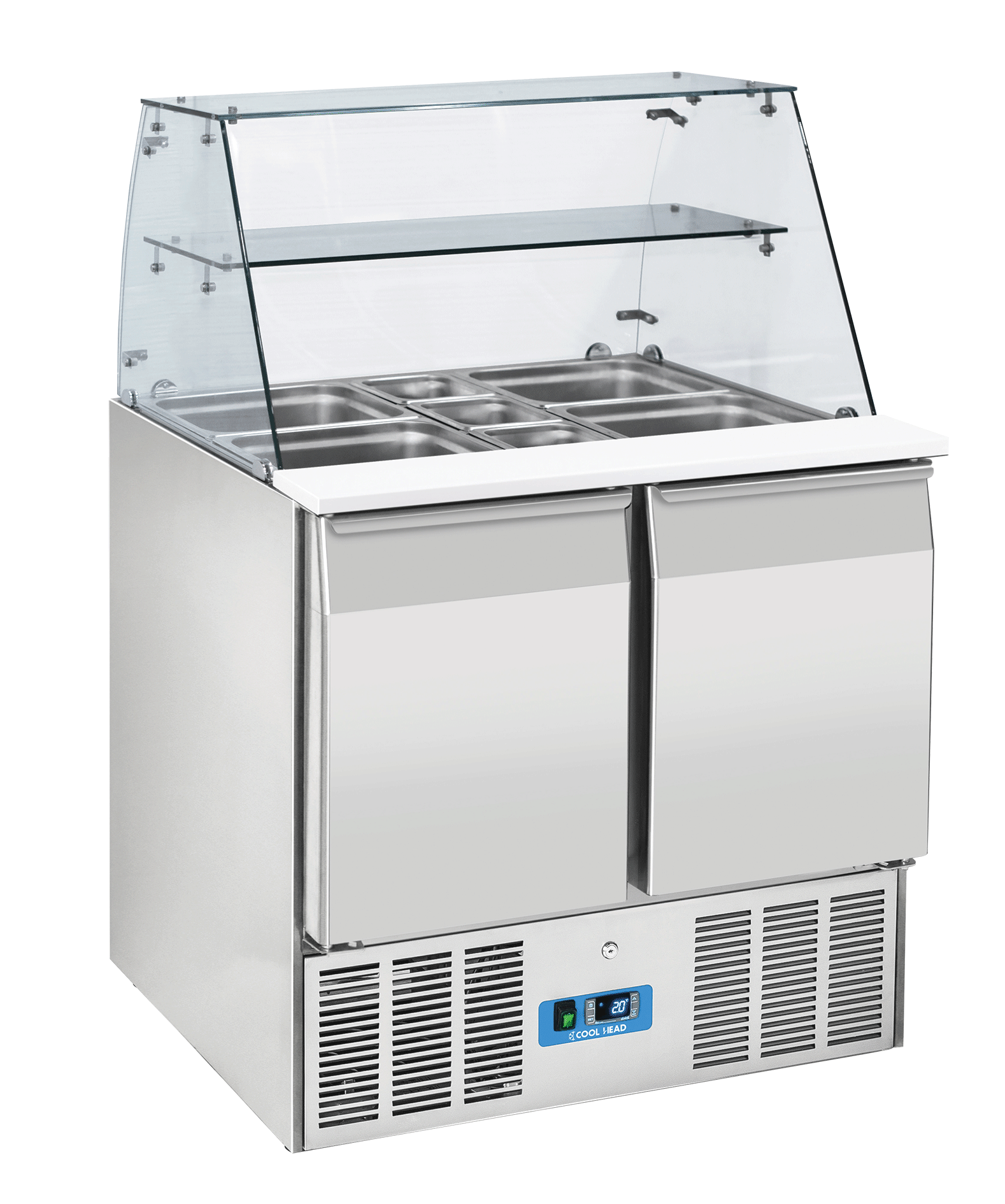 Saladette 0°/+8°C kylmedium R600a, 900x700x1295mm