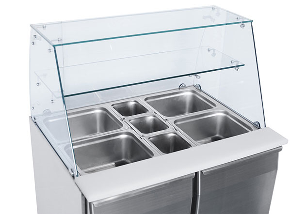 Saladette 0°/+8°C kylmedium R600a, 900x700x1295mm - 3
