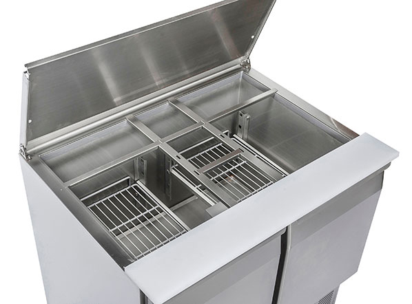Saladette 0°/+8°C kylmedium R600a, 1045x700x883mm - 7