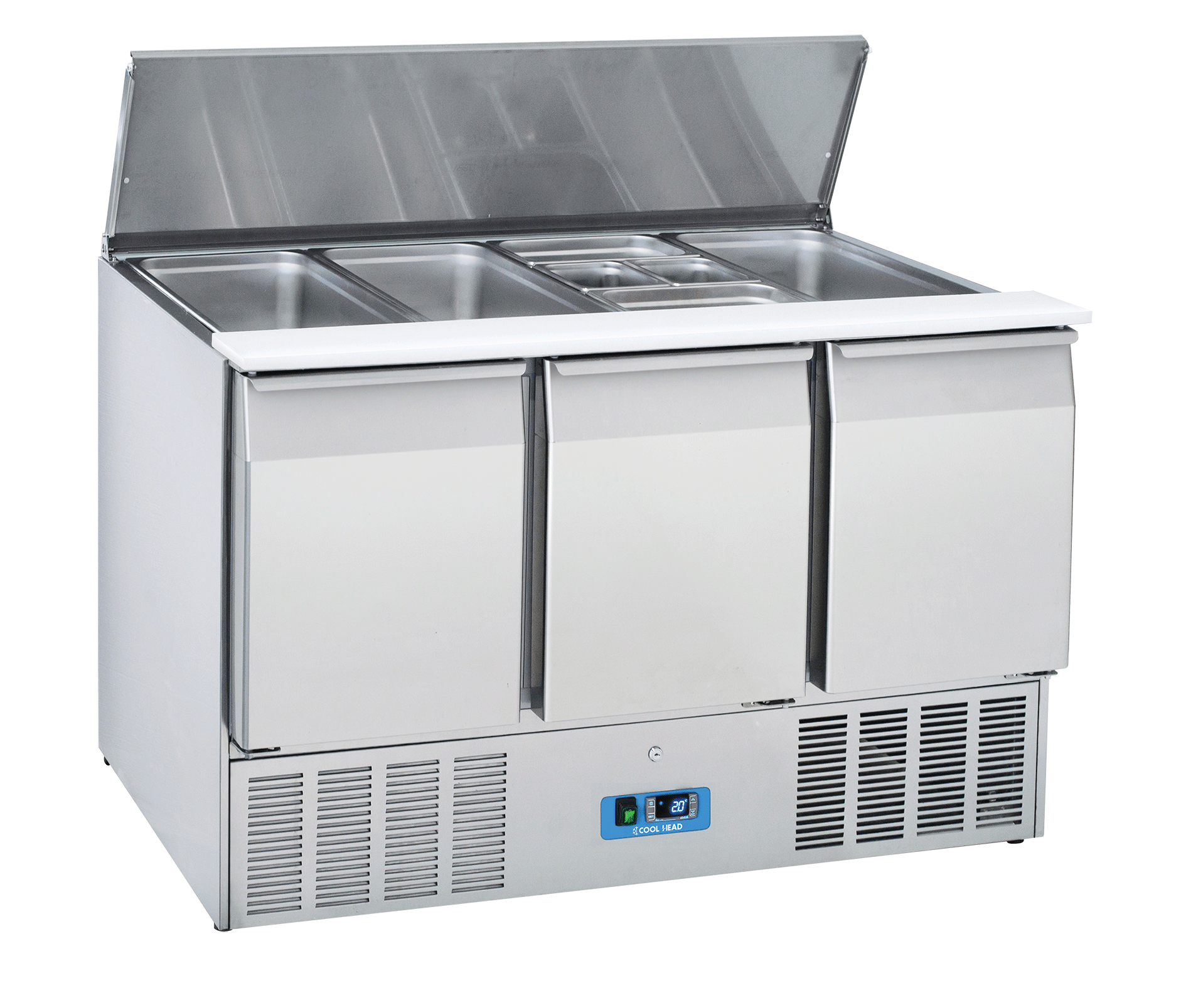Saladette 0°/+8°C kylmedium R290, 1365x700x883mm