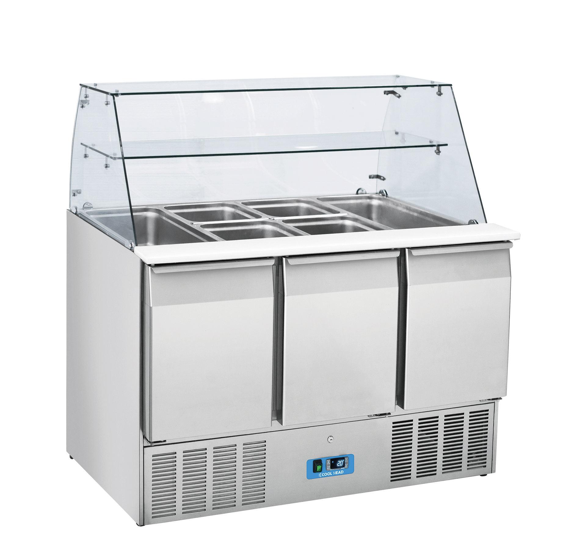 Saladette 0°/+8°C kylmedium R290, 1365x700x1295mm