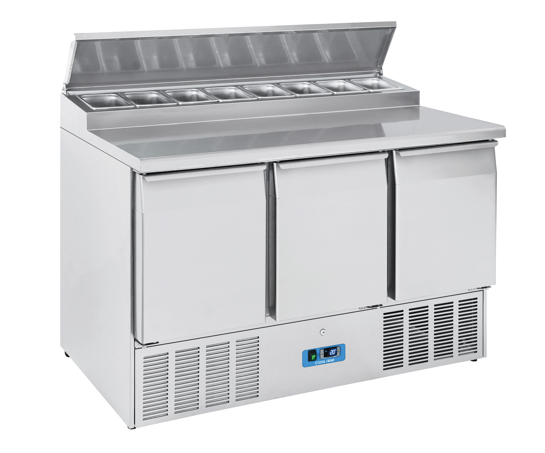 Saladette 0°/+8°C kylmedium R290, 1365x700x1005mm