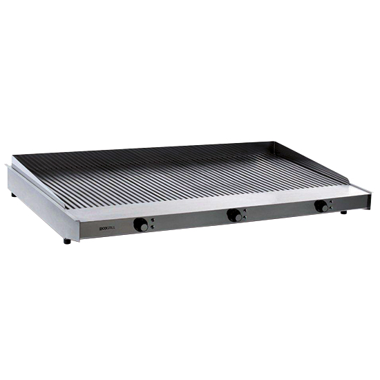 Elektrisk grill med 3 värme zoner, grillyta 1130x470 mm