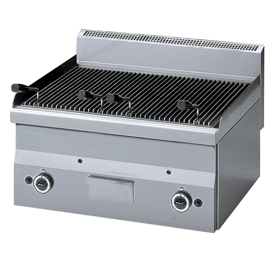Gas driven lavastens grill, bänk - 3