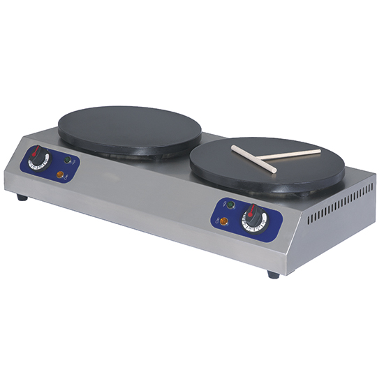 Elektrisk crêpes maskin, 2x ø 350 mm - 3
