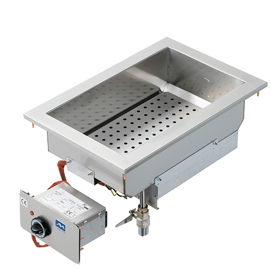 Drop-in elektrisk bain-marie, 1 skål gn 1/1 h=150 mm - 3