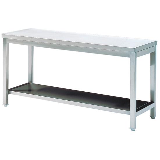 Arbetsbord med hylla, utan bakkant, 700x600 mm - 2