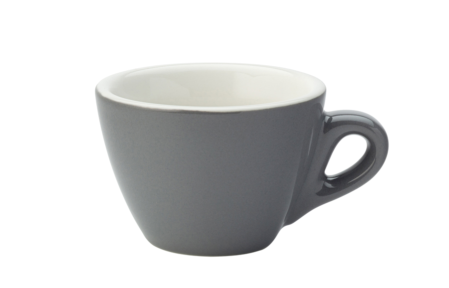 Barista Flat Vit Grey Kopp 5.5oz (16cl)