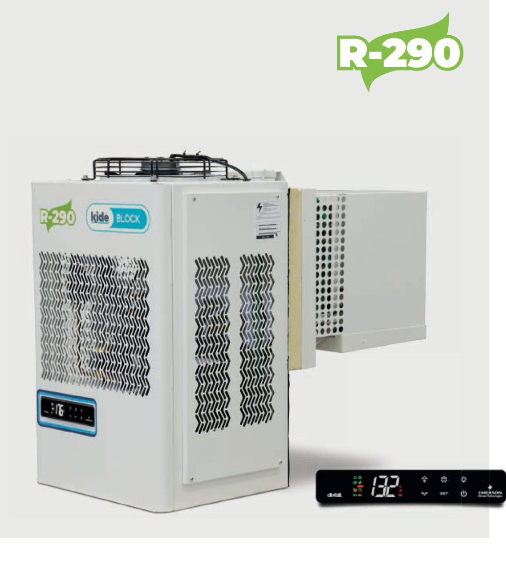 Kide kylaggregat Väggmonterad EMB1006M1P (-5 / +10°C), upp till 9m³. R290 Propan