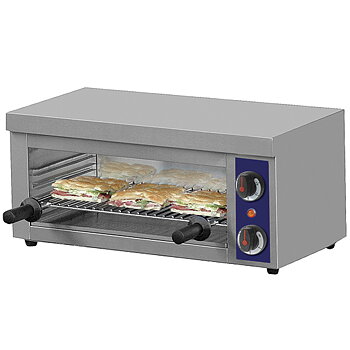 Elektrisk salamander med 3 stängda sidor, 450x250 mm