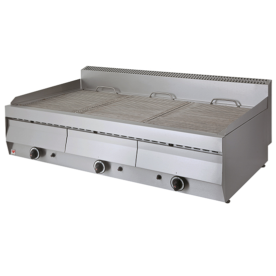 Gas vattengrill, bänkenhet, 3 zoner - 3