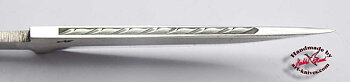 Knife blade 23 Engraved on the back
