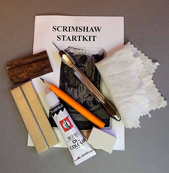 Scrimshaw set Eng/Ger