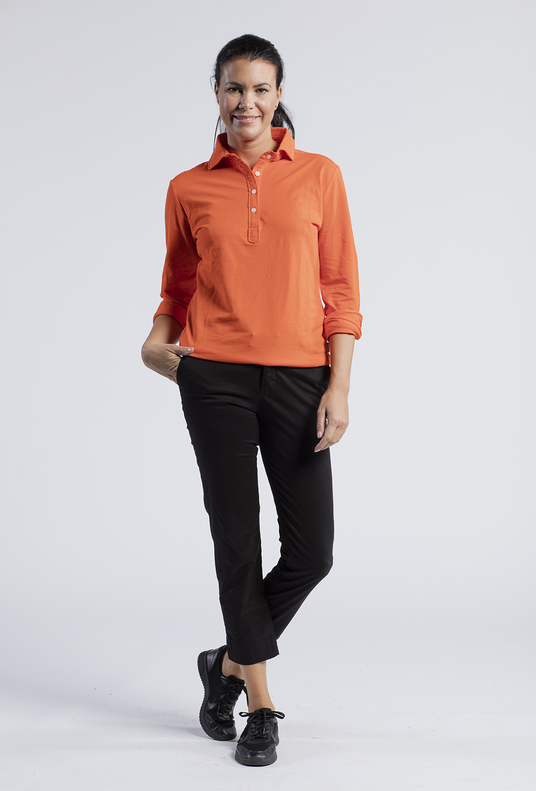 Polo Paula Lång Orange