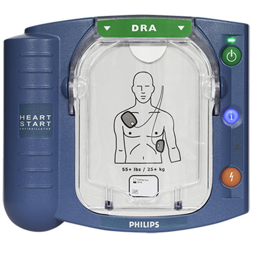Philips Heartstart HS1. Inklusive helförsäkring, original bärväska, skyltmaterial m.m. - 3