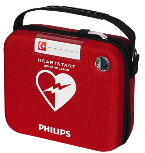 Philips Heartstart HS1. Inklusive helförsäkring, original bärväska, skyltmaterial m.m. - 5