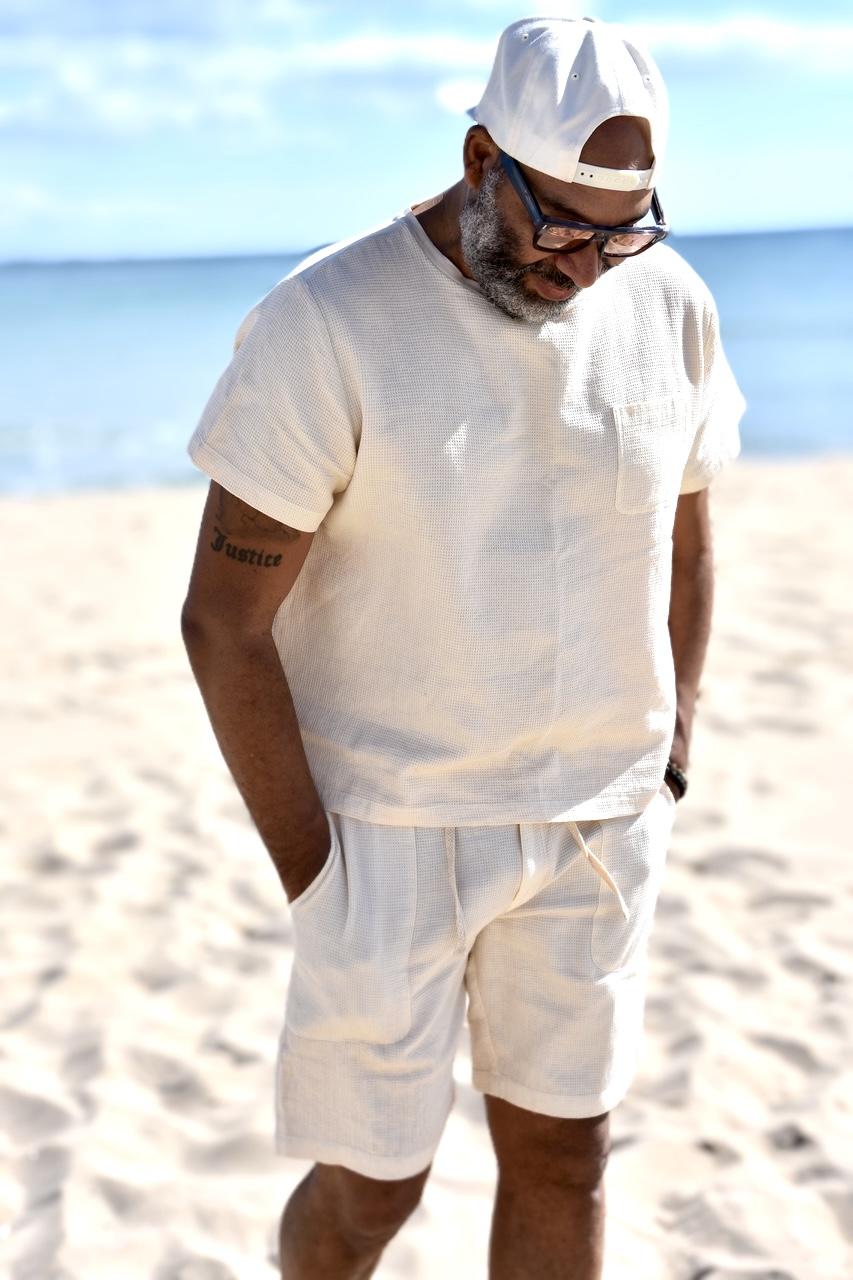 DESMOND SHORTS BROKEN WHITE