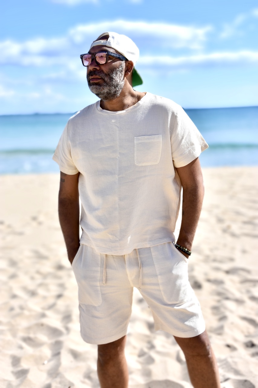 DESMOND TEE  BROKEN WHITE