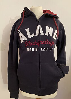Blå hoodie  herr