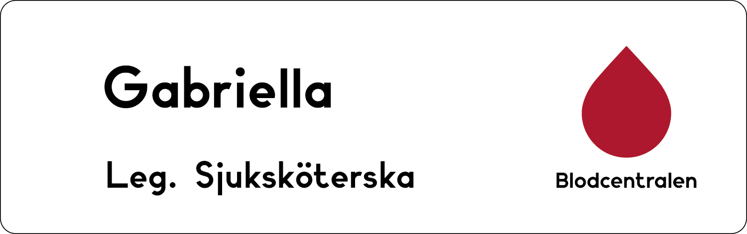 Namnskylt Blodcentralen