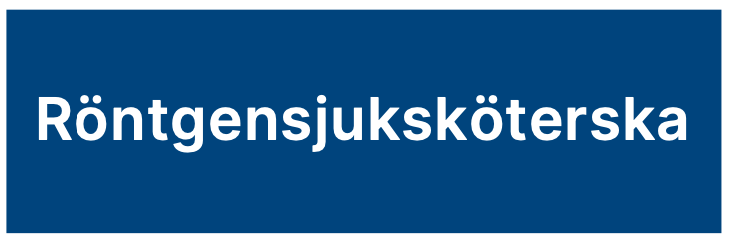 Skylt Röntgensjuksköterska