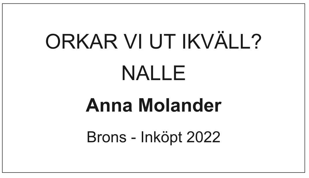 Skylt Konst - Alt K, alu