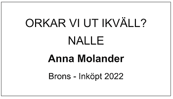 Skylt Konst - Alt K, alu