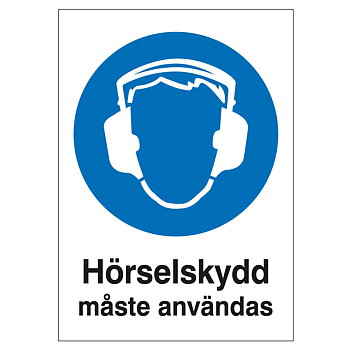 Hörselskydd måste användas